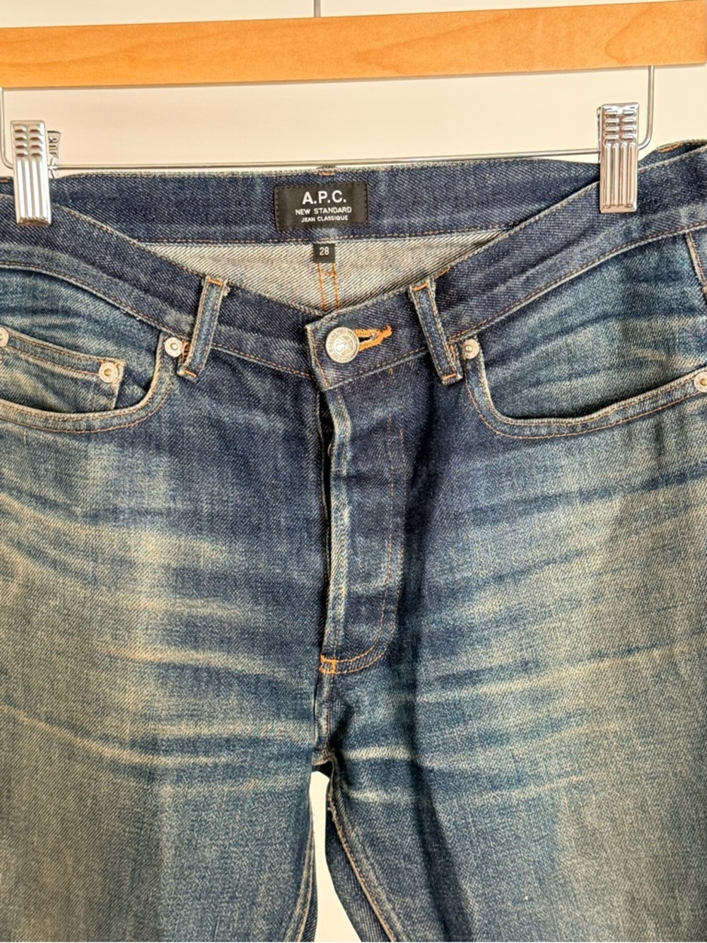 A.P.C. New Standard Slim Straight Jeans - Indigo Blue wash